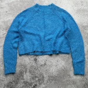 Vintage Cropped Mohair Sweater