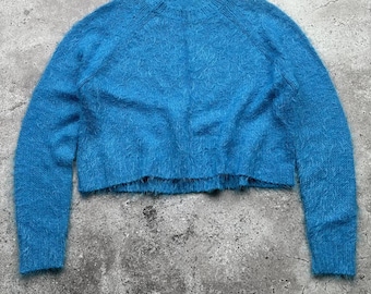 Vintage Cropped Mohair Sweater