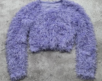 Vintage Mohair Type Cropped Sweater