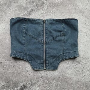 Vintage Denim Corset