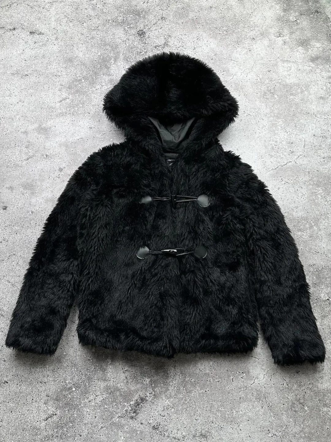 ジャケット・アウター AMERI VINTAGE HOOD FAKE FUR COAT Vintage Faux Fur Hooded Coat - Etsy