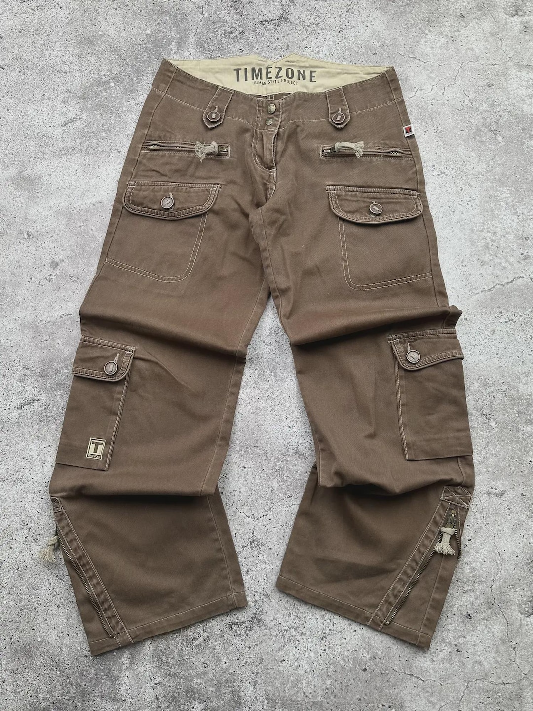 Vintage Cargo With Zipped Pants - Etsy