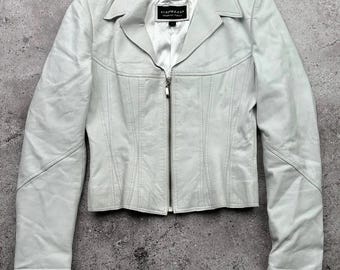 Vintage Cropped Leather Jacket
