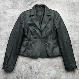 Vintage Cropped Leather Jacket