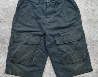 Vintage zonvervaagde cargoshort