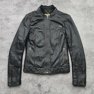 Vintage Cropped Leather Jacket