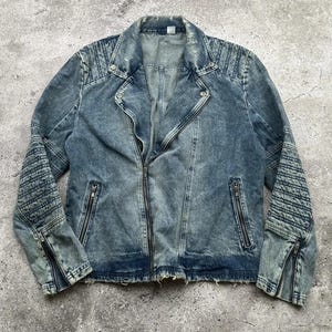 Vintage Distressed Denim Jacket