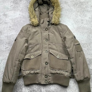 Vintage Cropped Down Jacket