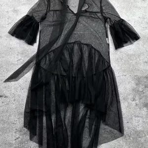 Vintage Mesh Gothic Flare Dress