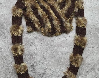 Vintage Mohair Type Cropped Sweater