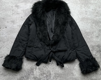 Vintage Jacket With Faux Fur Jacket