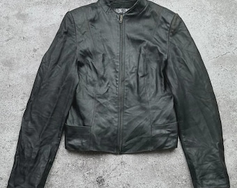 Vintage kurze Lederjacke