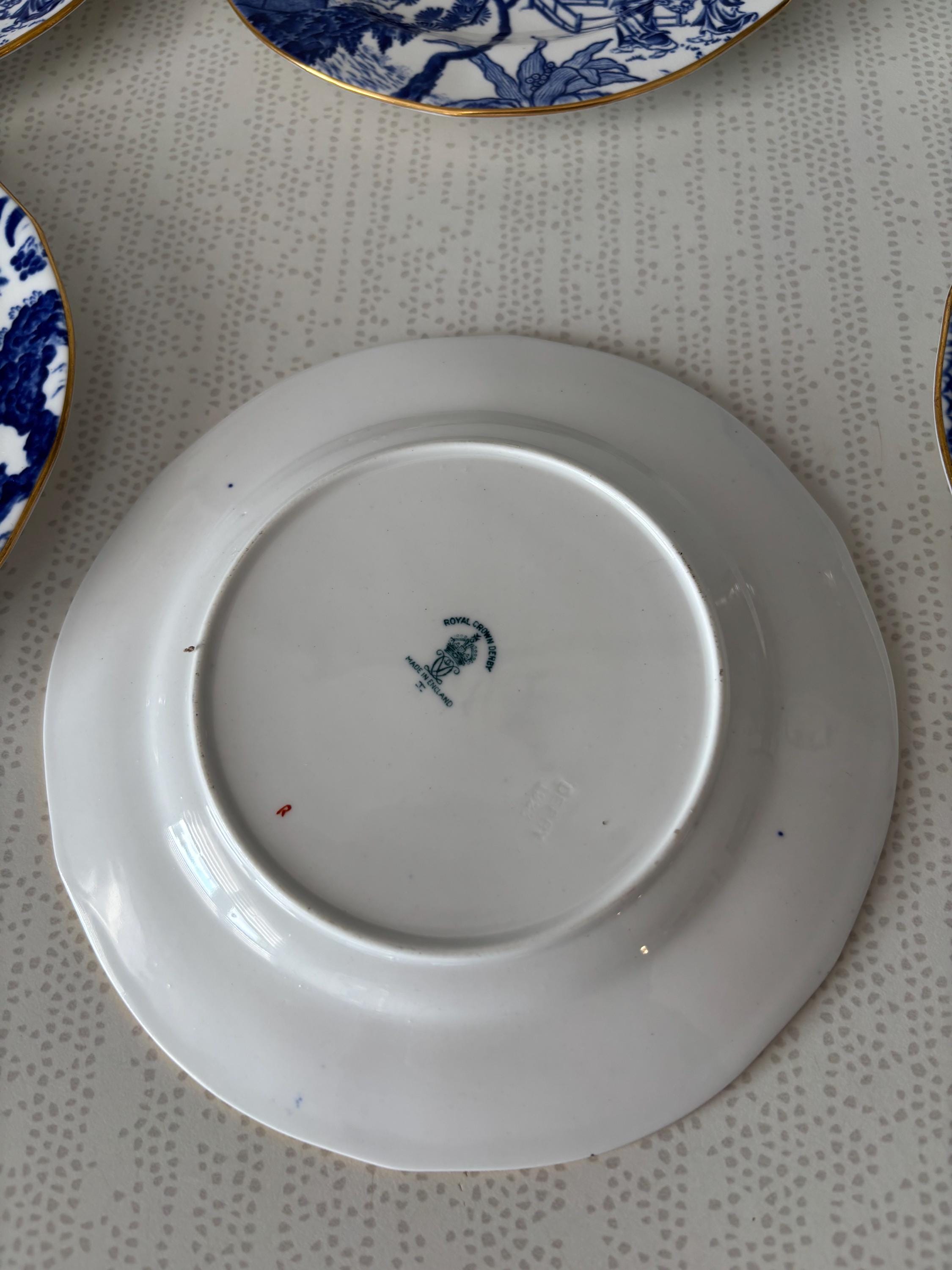 ロイヤルクラウンダービー チャイナ ブルーミカド プレート - Etsy 日本