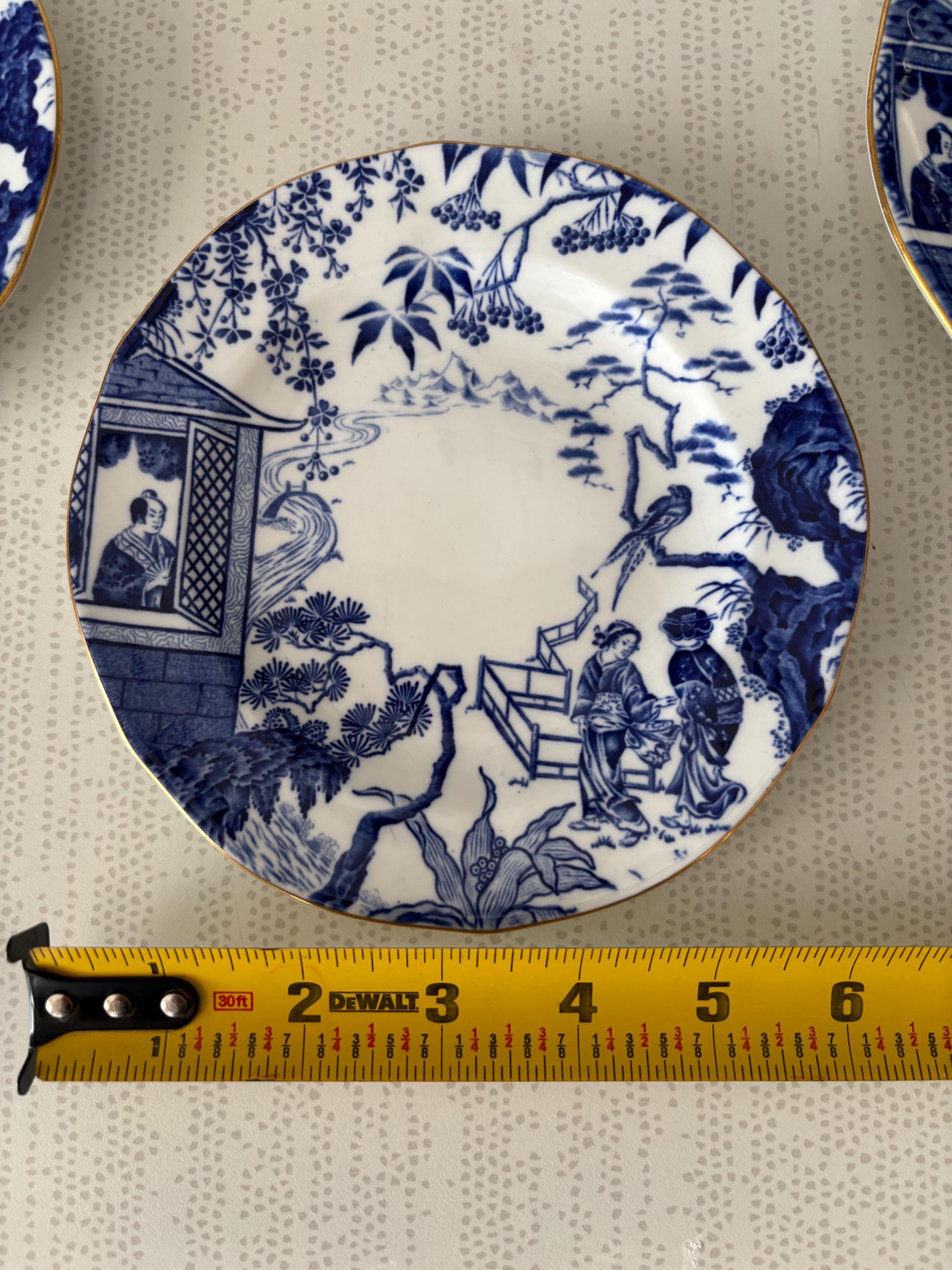 ロイヤルクラウンダービー チャイナ ブルーミカド プレート - Etsy 日本