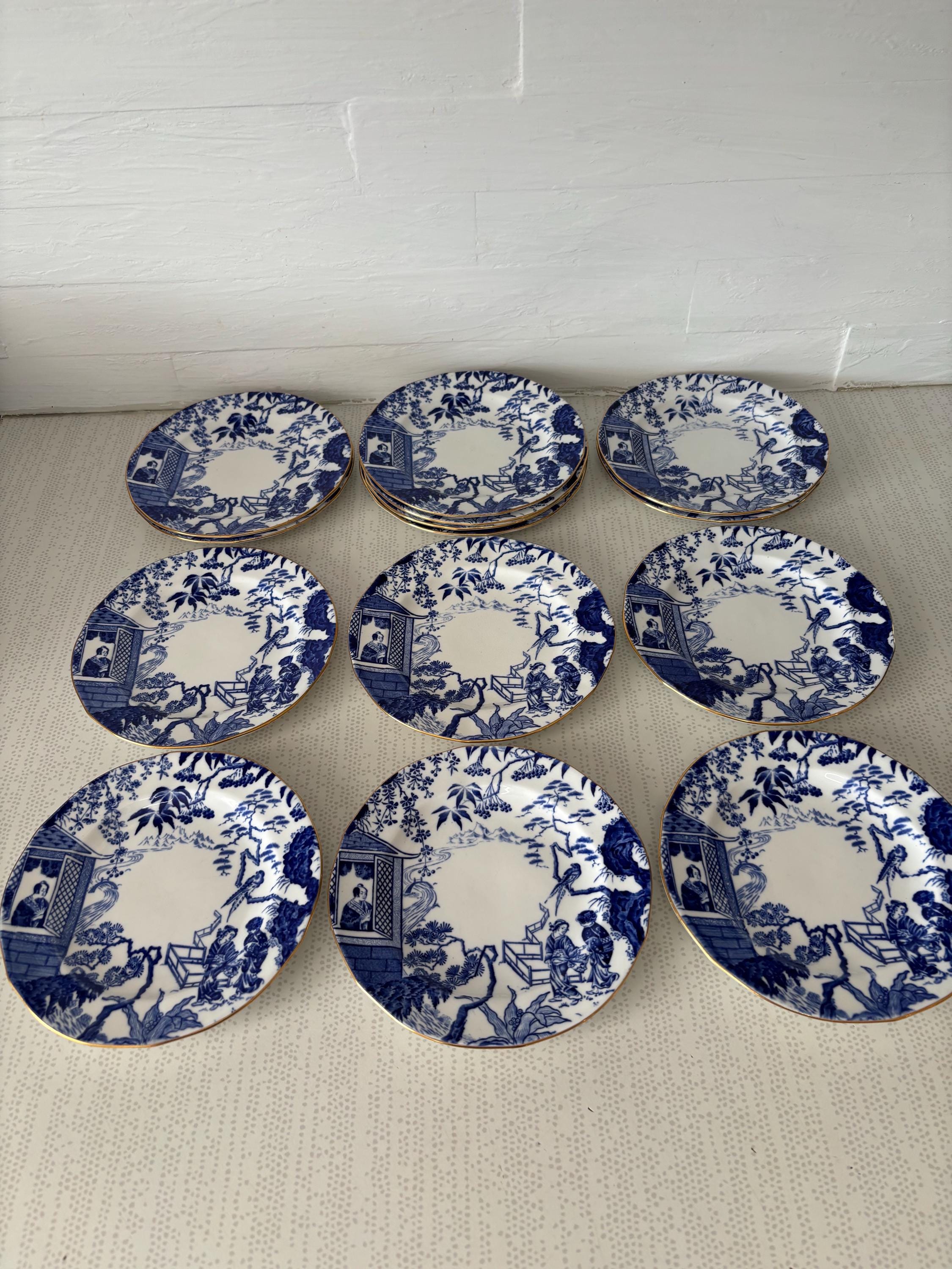 ロイヤルクラウンダービー チャイナ ブルーミカド プレート - Etsy 日本