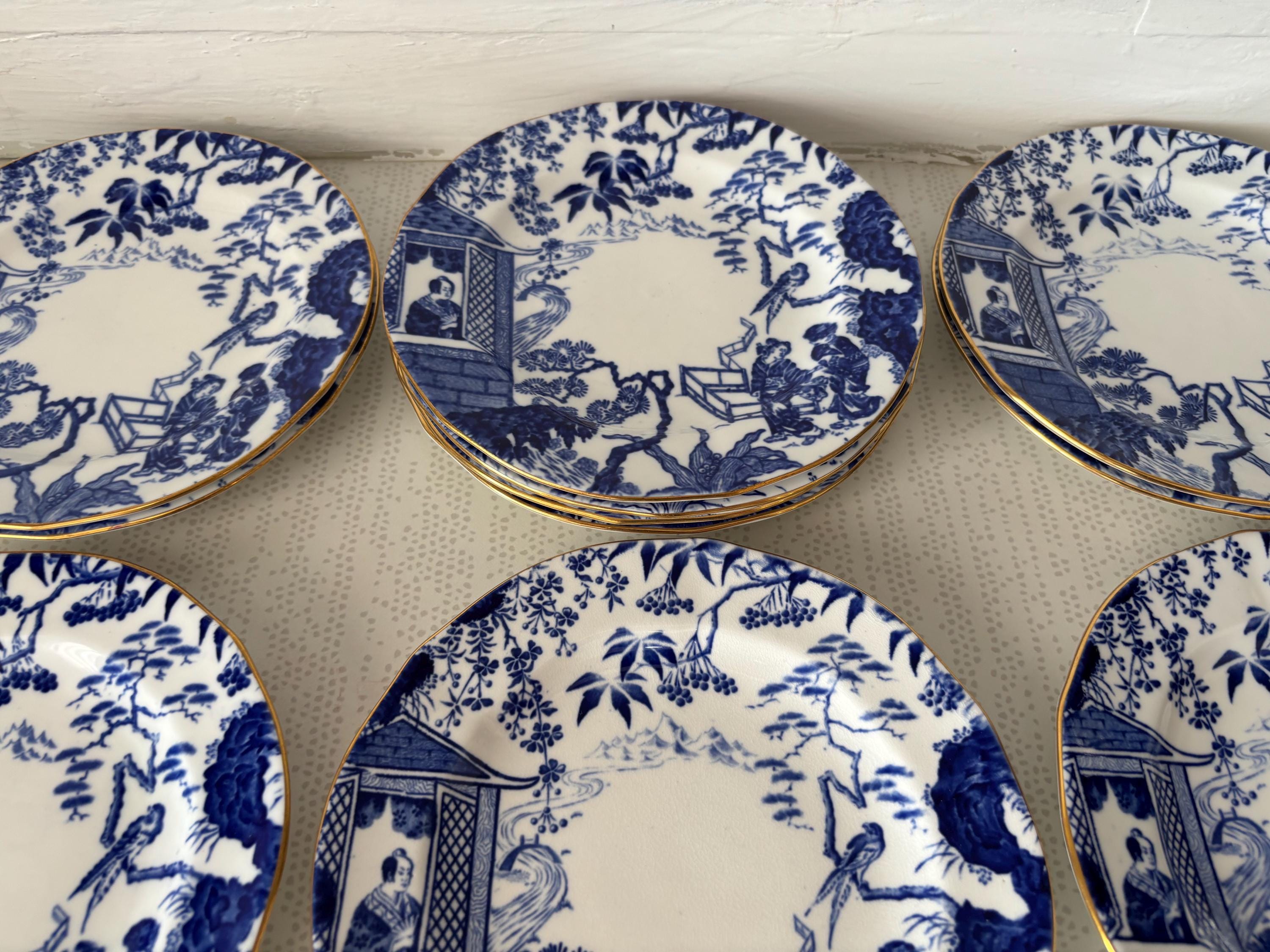 ロイヤルクラウンダービー チャイナ ブルーミカド プレート - Etsy 日本