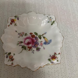 Vintage Royal Crown Derby “Derby Posies” Trinket Dish, Made in England