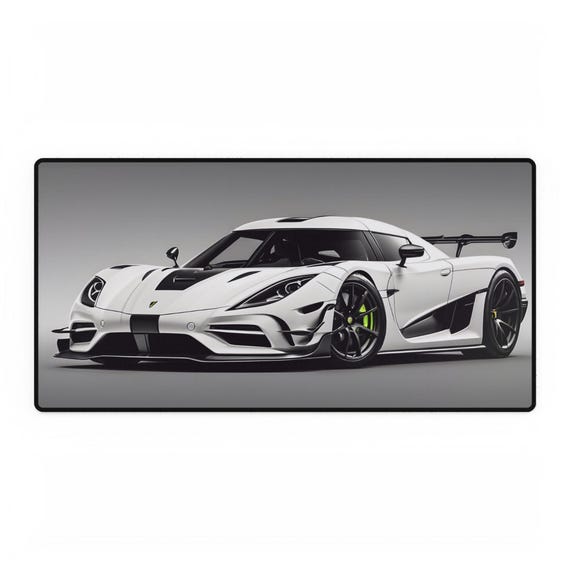 Koenigsegg Jesko Mousepad: Black and White Hypercar Desk Mat - Etsy