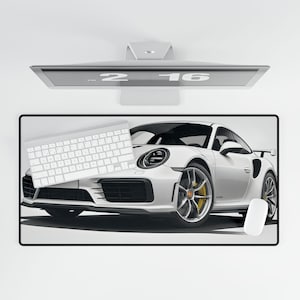 Porsche 911 GT3 Mousepad: Race Car Desk Mat