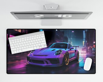 ヴィンテージ ポルシェ 911 マウスパッド、レーシングデスクマット