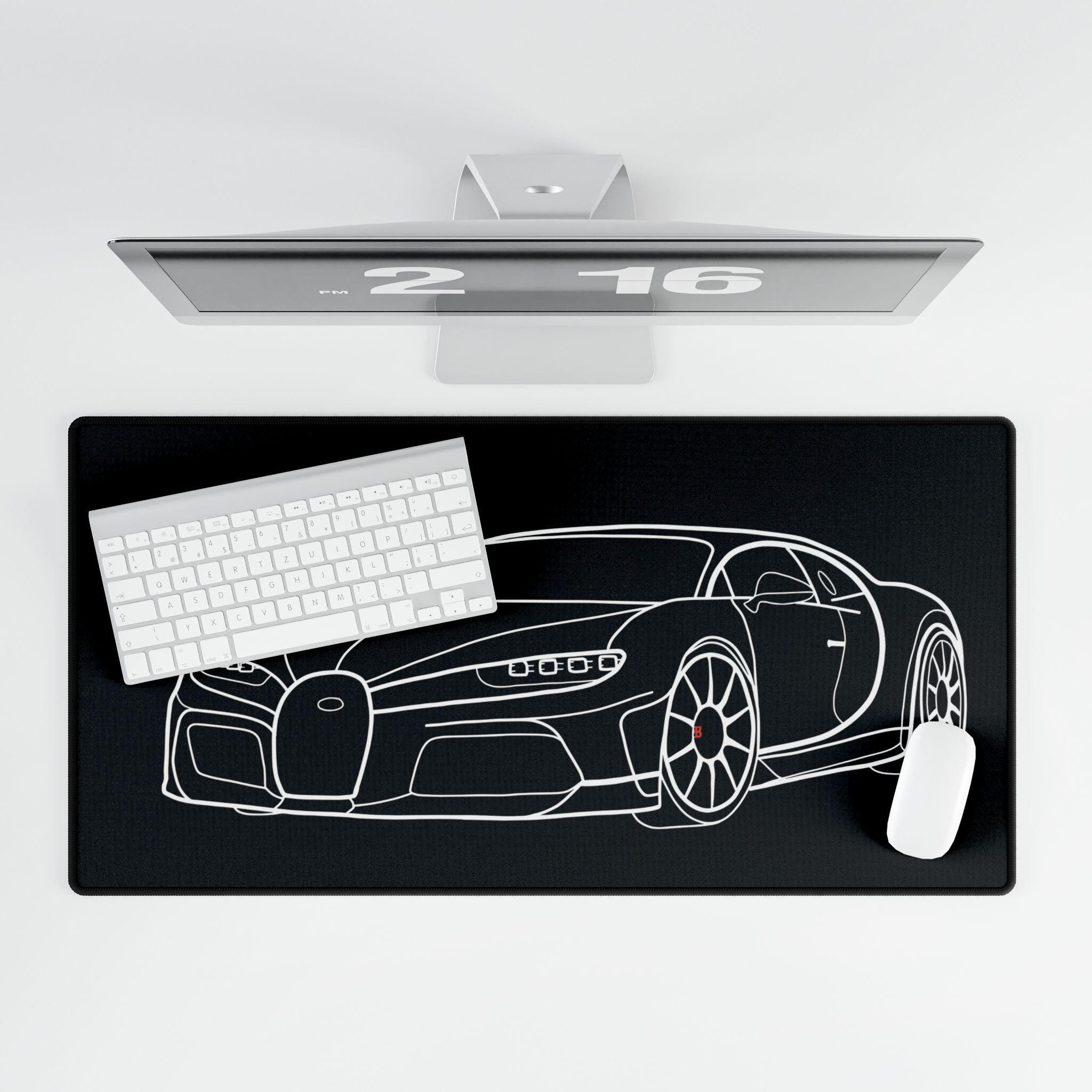 Bugatti Chiron Super Sport Mousepad, Car Desk Mat, Gaming Mouse