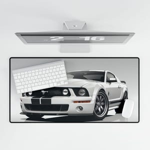 2007 Ford Mustang GT - Muscle Car bureaumat - Amerikaanse autoliefhebber mousepad, bureauonderlegger voor autoliefhebbers, kantoorinrichting, cadeau voor hem, auto