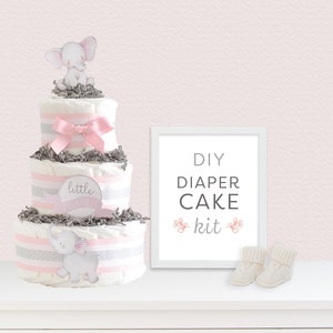 elephant diaper cake kit