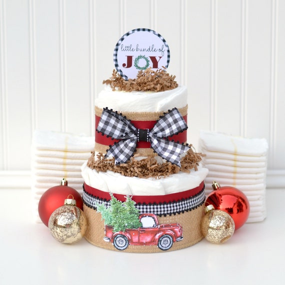 christmas diaper cake