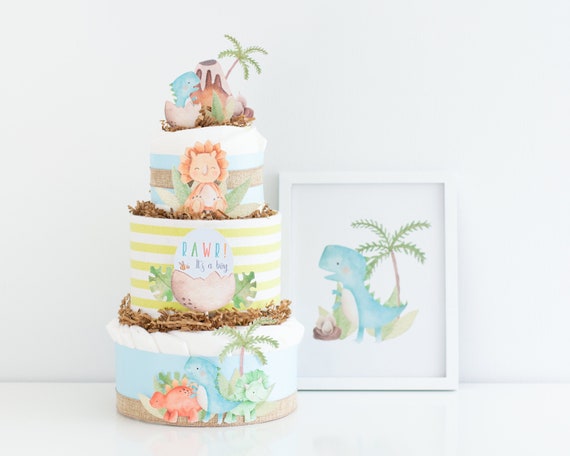 dinosaur baby shower centerpieces