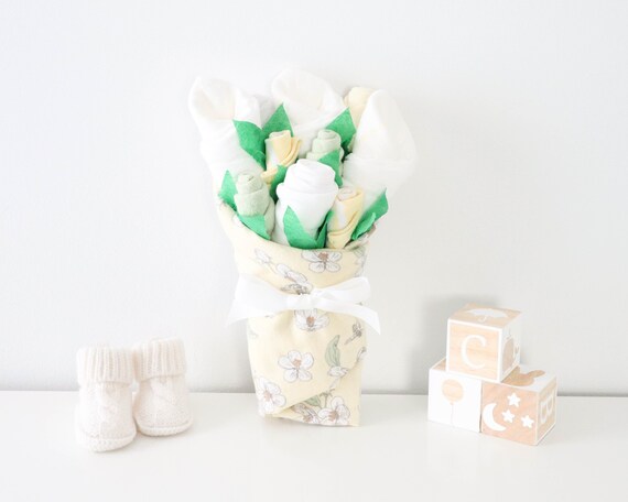 Baby Girl Gift Basket, Newborn Girl Gift, New Parent Gift, New Mom Gift Set, Unique Baby Gift, Welcome Baby Gift, Baby Clothes Bouquet Il_570xn