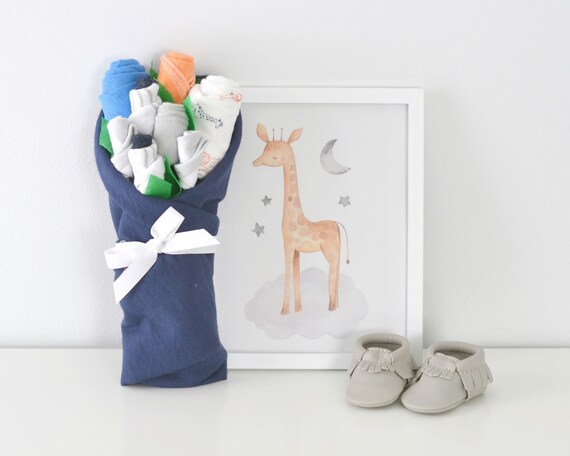 New Baby Boy Gift, Baby Shower Gift Basket, Unique Baby Gift Boy, Safari Animals Baby Shower Gift, New Parent Gift, Baby Bouquet Il_570xn