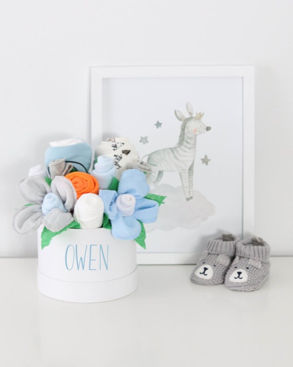 Personalized Baby Boy Gift Basket, Newborn Boy Gift, Baby Shower Gift Boy, New Mom Gift, Welcome Baby Gift, Baby Gift Box, Baby Gift Set Il_570xn