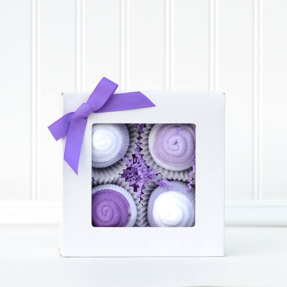 purple baby washcloths