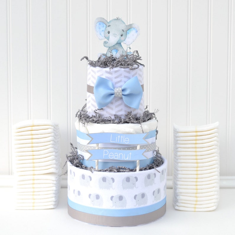 diaper cake for boy elephant