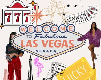 Editable Lucky In Love Vegas Bachelorette Party Itinerary, Decor, & Cocktail Menu