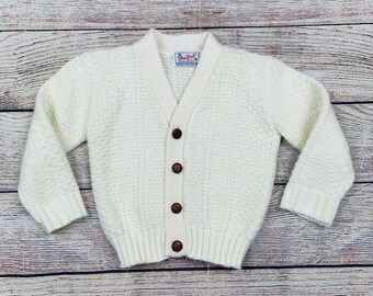 cream baby cardigan