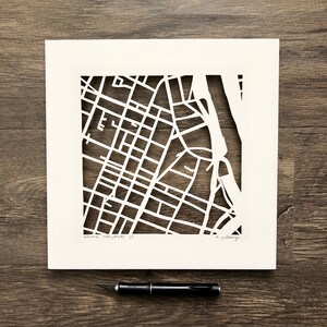 Hoboken, Jersey City, Point Pleasant, Newark, Seaside or Morristown, NJ Hand Cut Map Artwork image 9