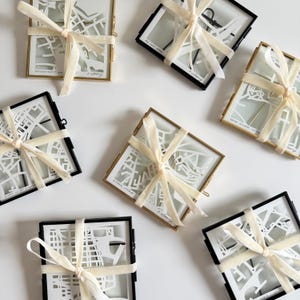 Custom Miniature Hand Cut Map ORIGINAL Artwork, 4x4