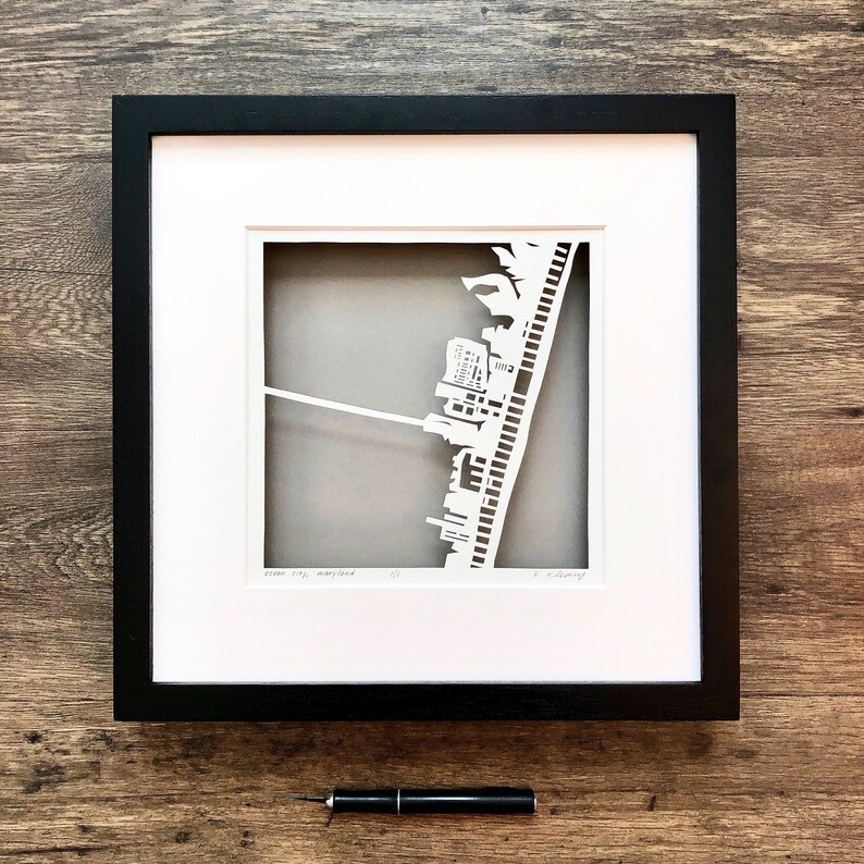Custom Floating Frame Set For Hand Cut Maps Image 0
