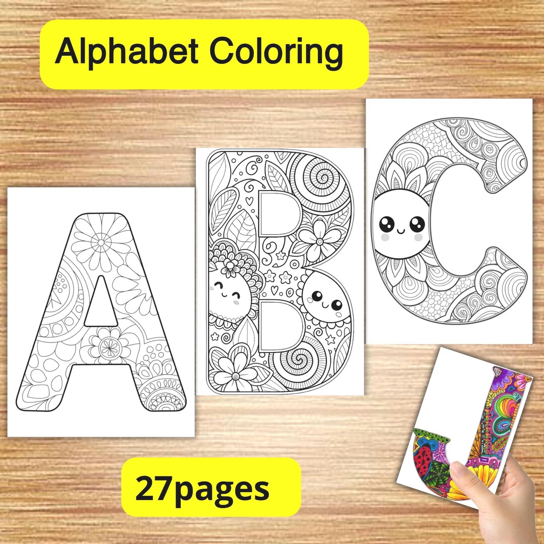 Alphabet Coloring Pages, Letters,kids Coloring,coloring Pages by Al ...