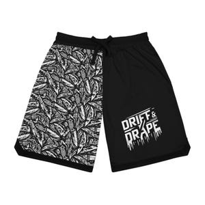 Stylish Basketball Rib Shorts, Athletic Wear, Sporty Lounge Shorts, Casual Summer Shorts, Unique Gym Apparel