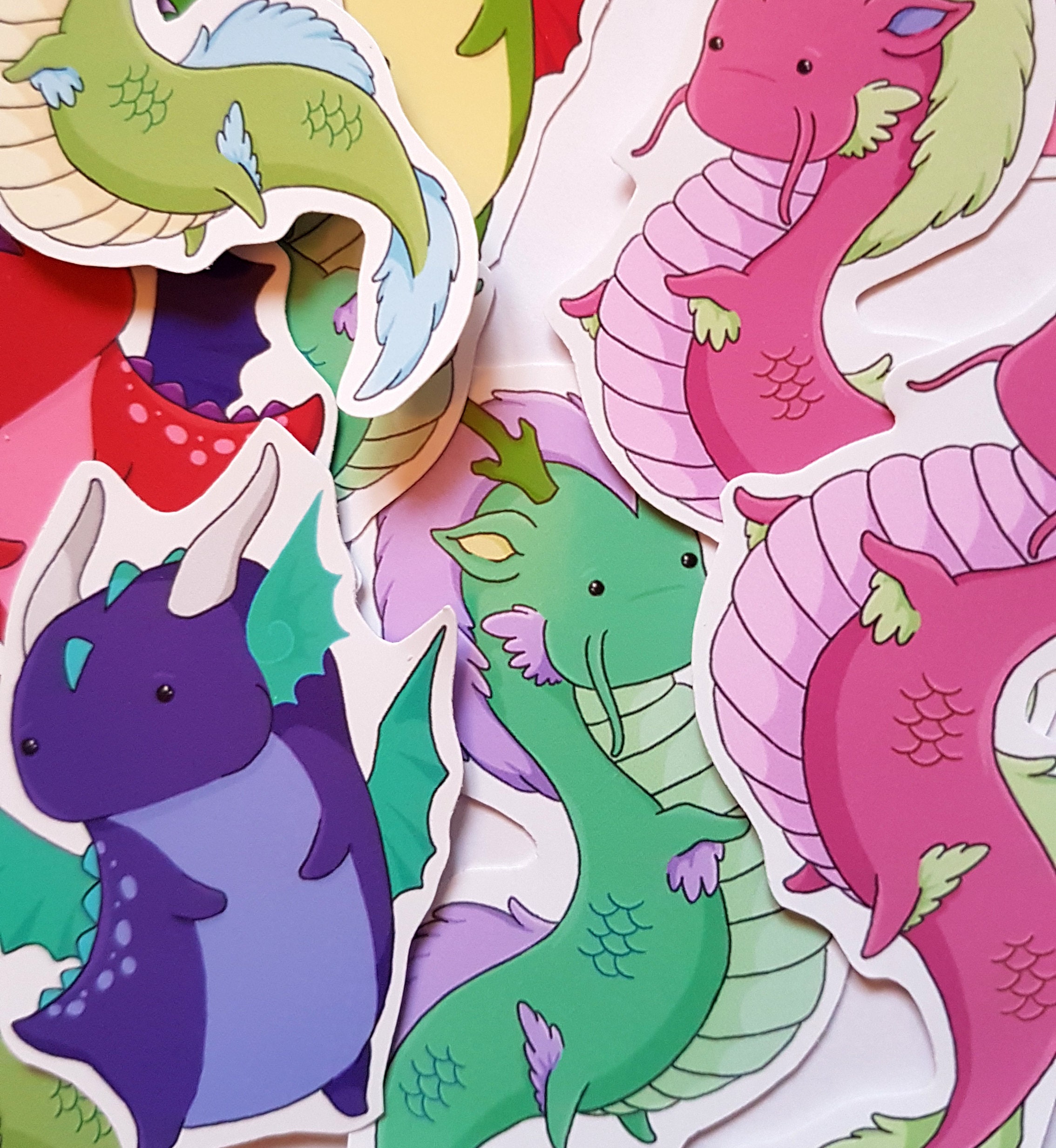 Baby Dragon Sticker Sheet, Cute Dragon Stickers, Fantasy Stickers Cute,  Dragon Planner Stickers, Dragon Stickers for Kids, Kawaii Dragons 