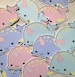 Narwhal sticker set, cute narwhal, cute stickers, kawaii stickers, journal stickers, planner sticker set, kawaii narwhal, cute narwhal 