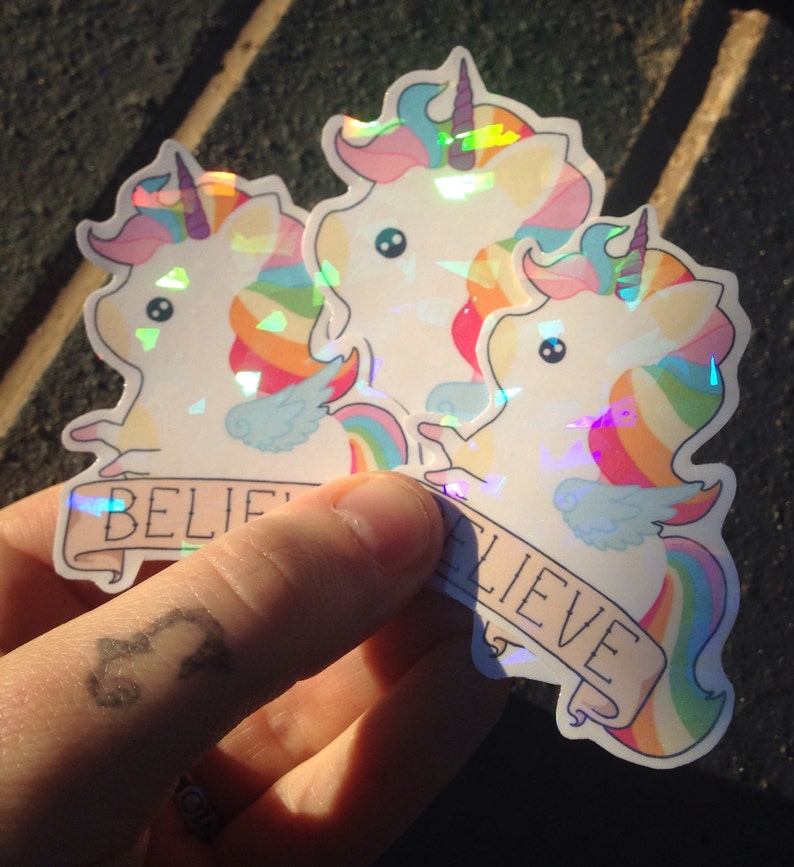 Unicorn Stickers Cute Stickers Kawaii Unicorn Cute Sticker Etsy