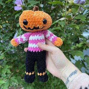 cute halloween pumpkin head doll
