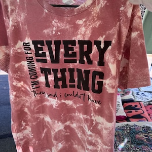 Bleach style sublimation tee