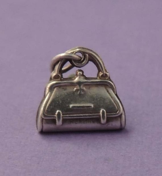 STERLING Purse Charm / Sterling Handbag Charm / St