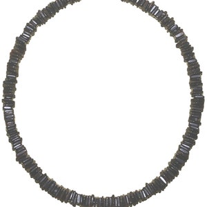 Native Treasure - Dark Chips Puka Shell Necklace or Bracelet - 7" to 30"