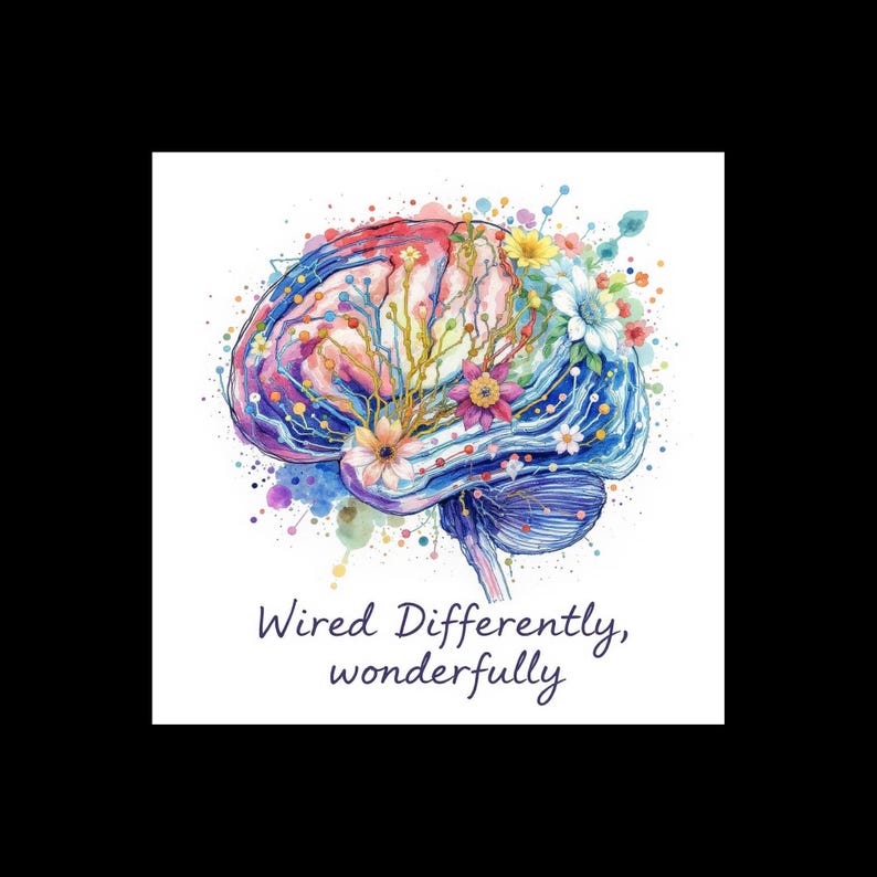 Digital Download Neurodivergent Wired Differently Png Etsy