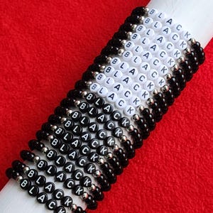 Personalized Memorial Beaded Bracelet: Funeral Remembrance Gift